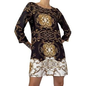 Vintage 90s Renaissance Glam Mini Dress